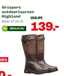 Welkoop Grisport outdoorlaarzen Highland aanbieding