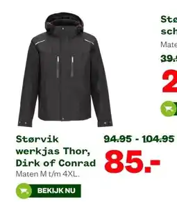 Welkoop Størvik werkjas Thor, Dirk of Conrad aanbieding