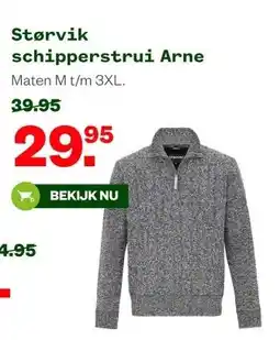 Welkoop Størvik schipperstrui Arne aanbieding