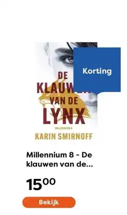 The Read Shop Millennium 8 - De klauwen van de lynx aanbieding