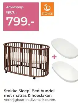 Prenatal Stokke Sleepi Bed bundel met matras & hoeslaken aanbieding