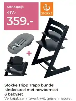 Prenatal Stokke Tripp Trapp bundel kinderstoel met newbornset & babyset aanbieding