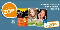 Trekpleister Garnier Nutrisse en Olia haar- kleuring aanbieding