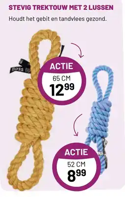 Pets & Co STEVIG TREKTOUW MET 2 LUSSEN aanbieding