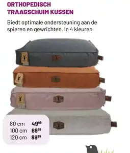 Pets & Co ORTHOPEDISCH TRAAGSCHUM KUSSEN aanbieding