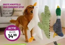 Pets & Co GROTE KNUFFELS VAN CORDUROY STOF aanbieding