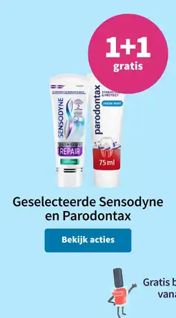 Plein.nl Geselecteerde Sensodyne en Parodontax aanbieding