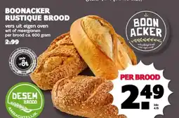 MCD Supermarkt BOONACKER RUSTIQUE BROOD aanbieding