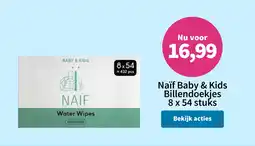 Plein.nl Naïf Baby & Kids Billendoekjes aanbieding