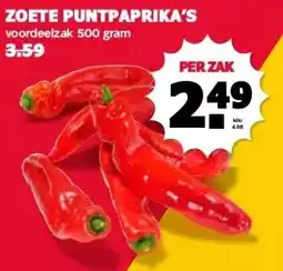 MCD Supermarkt ZOETE PUNTPAPRIKA'S aanbieding