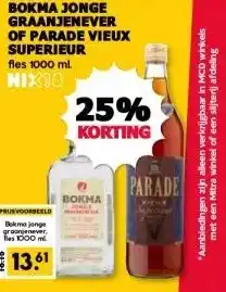MCD Supermarkt BOKMA JONGE GRAANJENEVER OF PARADE VIEUX SUPERIEUR aanbieding