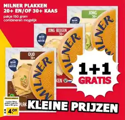 MCD Supermarkt MILNER PLAKKEN 20+ EN/OF 30+ KAAS aanbieding