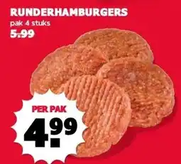 MCD Supermarkt RUNDERHAMBURGERS aanbieding