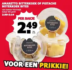 MCD Supermarkt AMARETTO BITTERKOEK OF PISTACHE BOTERKOEK BITES aanbieding