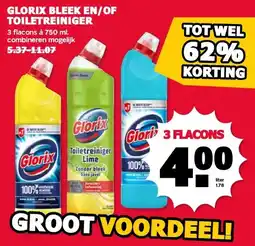 MCD Supermarkt GLORIX BLEEK EN/OF TOILETREINIGER aanbieding