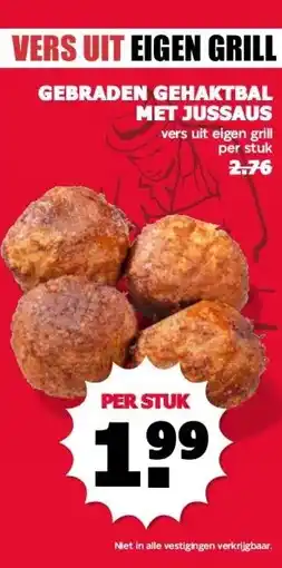 MCD Supermarkt GEBRADEN GEHAKTBAL MET JUSSAUS aanbieding