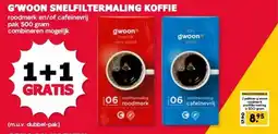 MCD Supermarkt G'WOON SNELFILTERMALING KOFFIE aanbieding