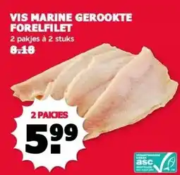 MCD Supermarkt VIS MARINE GEROOKTE FORELFILET aanbieding