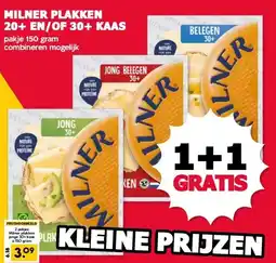 MCD Supermarkt MILNER PLAKKEN 20+ EN/OF 30+ KAAS aanbieding