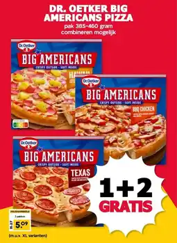 MCD Supermarkt DR. OETKER BIG AMERICANS PIZZA aanbieding