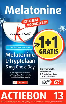 Lucovitaal Melatonine L-Tryptofaan aanbieding