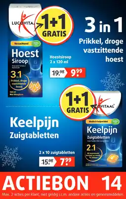 Lucovitaal Prikkel, droge vastzittende hoest aanbieding