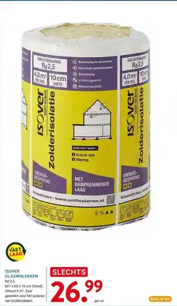 Kluswijs ISOVER GLASWOLDEKEN aanbieding