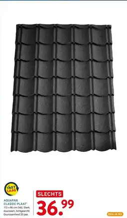 Kluswijs AQUAPAN CLASSIC PLAAT aanbieding