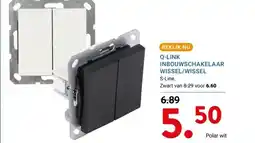 Kluswijs Q-LINK INBOUWSCHAKELAAR WISSEL/WISSEL aanbieding