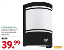 Kluswijs BUITENLAMP CERNO aanbieding