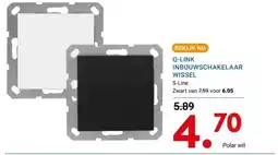 Kluswijs Q-LINK INBOUWSCHAKELAAR WISSEL aanbieding