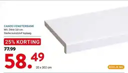 Kluswijs CANDO VENSTERBANK aanbieding