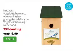 Intratuin Nestkast Vogelbescherming. Alle nestkasten goedgekeurd door de Vogelbescherming Nederland. aanbieding