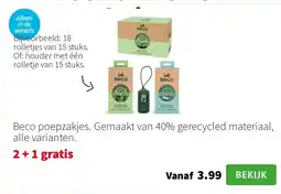 Intratuin Beco poepzakjes. Gemaakt van 40% gerecycled materiaal, alle varianten. aanbieding