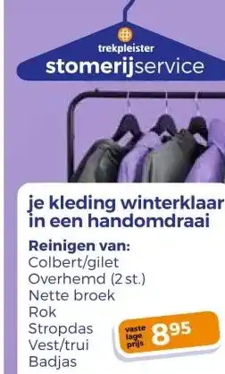 Trekpleister je kleding winterklaar in een handomdraai Reinigen van: aanbieding