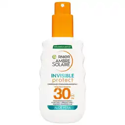 Etos Garnier Ambre Solaire Invisible Protect Transparente Zonnespray SPF 30 150 ML aanbieding