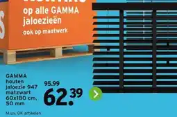 GAMMA GAMMA houten jaloezie 947 matzwart aanbieding