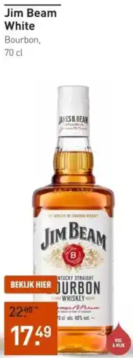 Gall & Gall Jim Beam White 70CL aanbieding