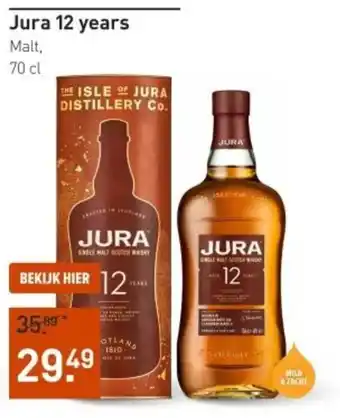 Gall & Gall Jura 12 years 70CL aanbieding