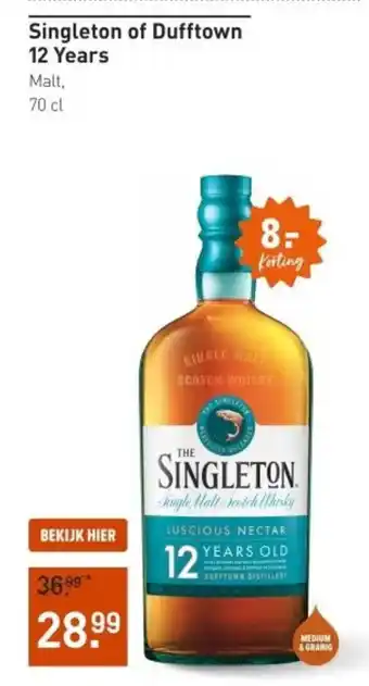 Gall & Gall Singleton of Dufftown 12 Years 70CL aanbieding