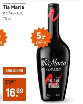 Gall & Gall Tia Maria 70CL aanbieding