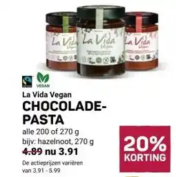 Ekoplaza CHOCOLADE- PASTA aanbieding