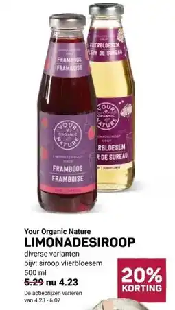 Ekoplaza LIMONADESIROOP aanbieding