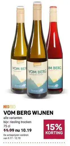 Ekoplaza VOM BERG WIJNEN aanbieding