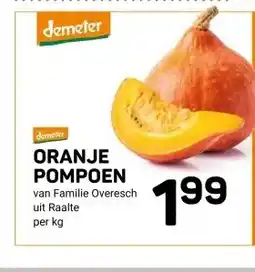 Ekoplaza ORANJE POMPOEN aanbieding