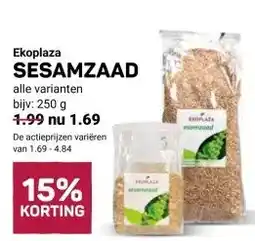 Ekoplaza Ekoplaza SESAMZAAD aanbieding