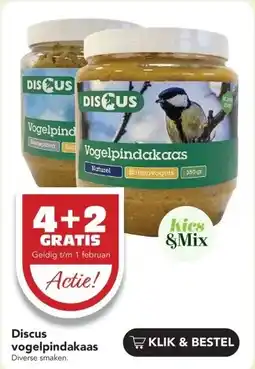 Discus Discus vogelpindakaas aanbieding