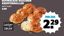 Boon`s Markt BOONACKER ROZIJNEN KRENTENBOLLEN aanbieding