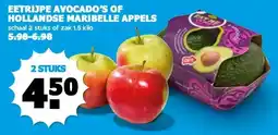 Boon`s Markt EETRIJPE AVOCADO'S OF HOLLANDSE MARIBELLE APPELS aanbieding