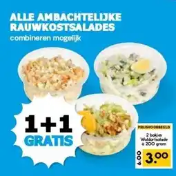 Boon`s Markt ALLE AMBACHTELIJKE RAUWKOSTSALADES aanbieding